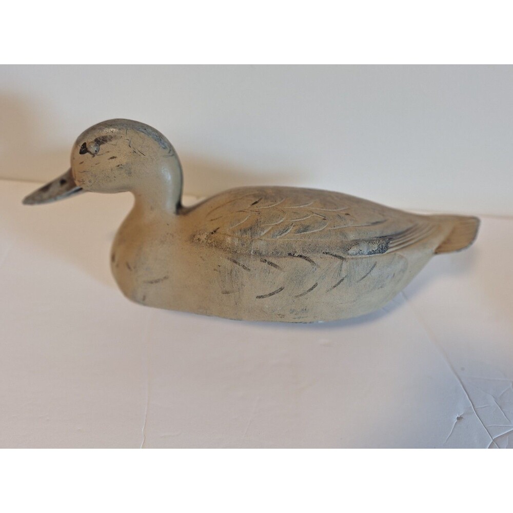 Vintage 1956 fairfax feater-lite stm-55 J.S. MCGUIRE 14" hen mallord duck decoy